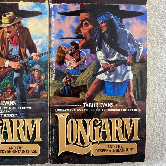 Vintage Longarm Action Western Romance Novel x4 - Picture 5 of 14